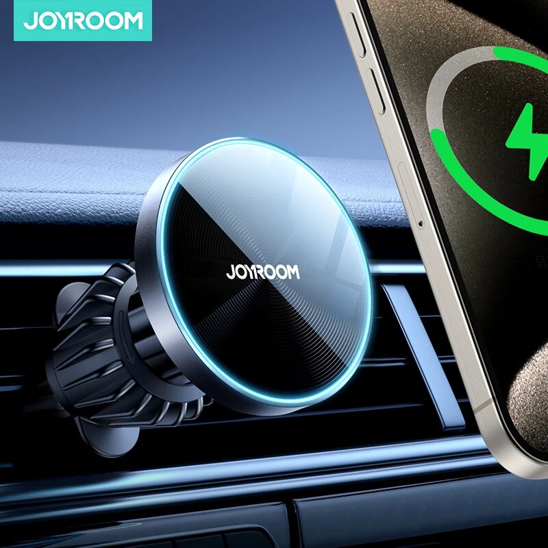 Wireless Car Charger Mount Fast Charging - Joyroom แม่เหล็กรถโทรศัพท์ Mount Wireless Fast Car