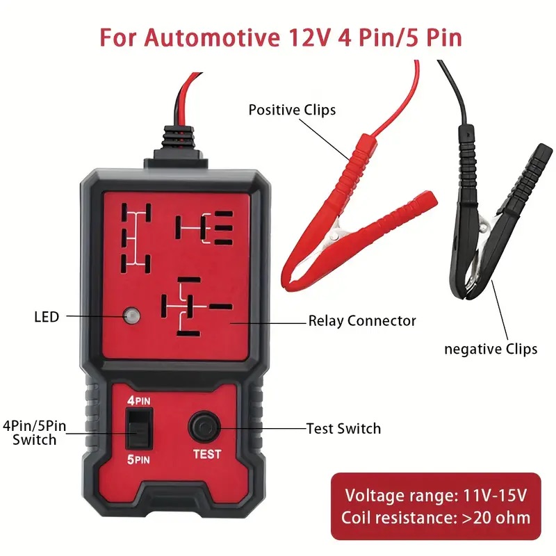Car Electronics - CNB-707 เครื่องตรวจสอบแบตเตอรี่รถยนต์ LED 12V แบบอเนกประสงค์, เครื่องทดสอบรีเลย์อิเล็กทรอนิกส์สำหรับยานยนต์,