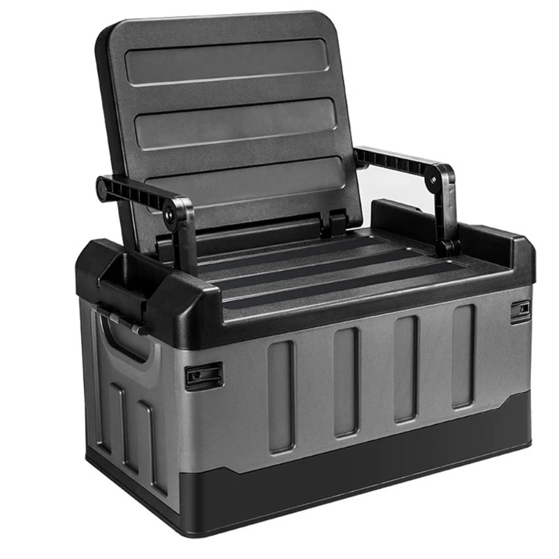 Car Trunk Organizer Foldable Storage Box - กล่องเก็บของแบบพับได้ขนาดใหญ่แบบพกพาภาชนะกันน้ำกลางแจ้งทนทานอเนกประสงค์ที่จัดระเบียบท้ายรถ 60L