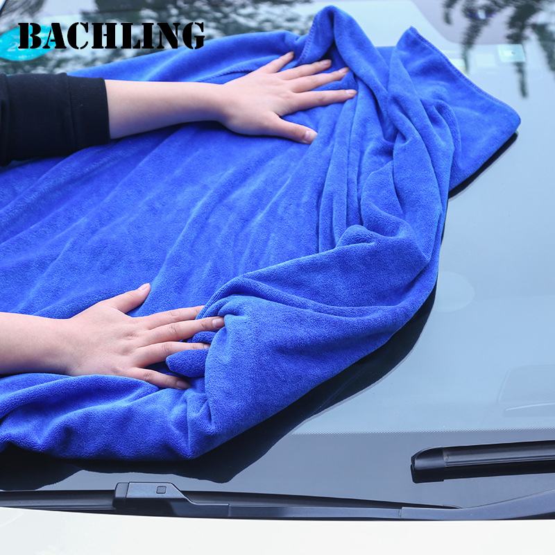 Microfiber Car Drying Towel Super Absorbent - 60x160/180 ซม.ผ้าเช็ดตัวล้างรถ 400GSM ไมโครไฟเบอร์การดูดซึมน้ําสูงทําความสะอาดผ้าเช็ดตัวรถยนต์ผ้าเช็ดตัวดูดซับ Superfine เส้นใยหนา