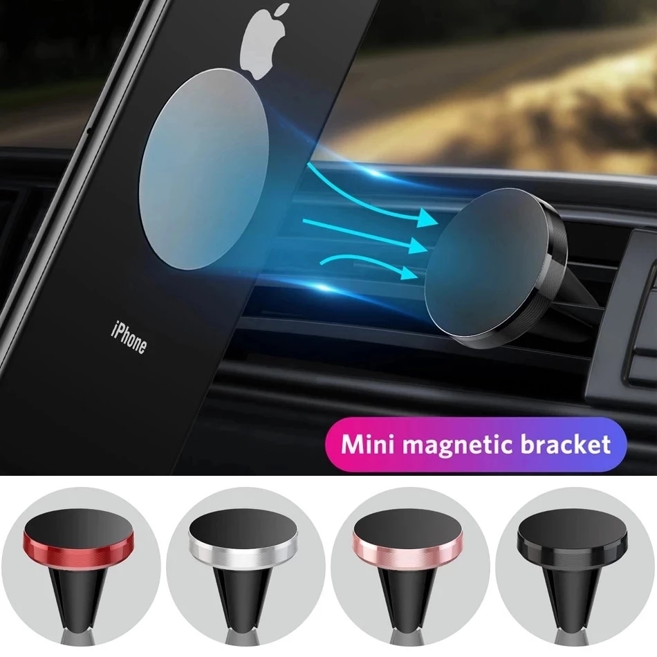 Magnetic Phone Holder For Car Vent - ที่วางโทรศัพท์ในรถยนต์แบบแม่เหล็ก ติดตั้งช่องแอร์ ใช้ได้กับ iPhone 14 13