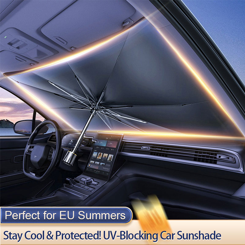 Car Sunshade Windshield Umbrella Foldable - ม่านบังแดดรถยนต์ร่มด้านหน้ากระจกบังแดดพับได้ป้องกัน Parasol ฤดูร้อน UV Protection Universal