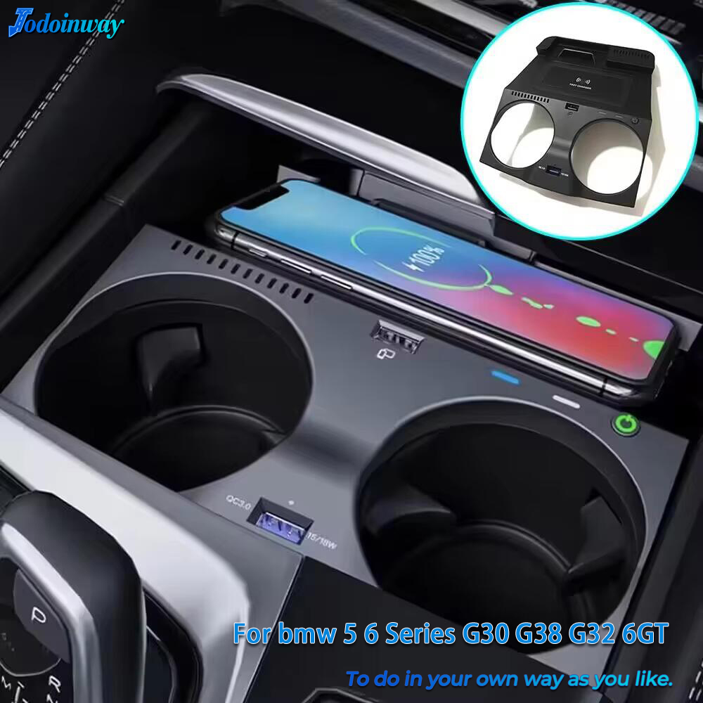 Wireless Car Charger Mount Fast Charging - ที่วางโทรศัพท์ในรถยนต์ไร้สายสำหรับ BMW 5 6 ซีรีส์ G30