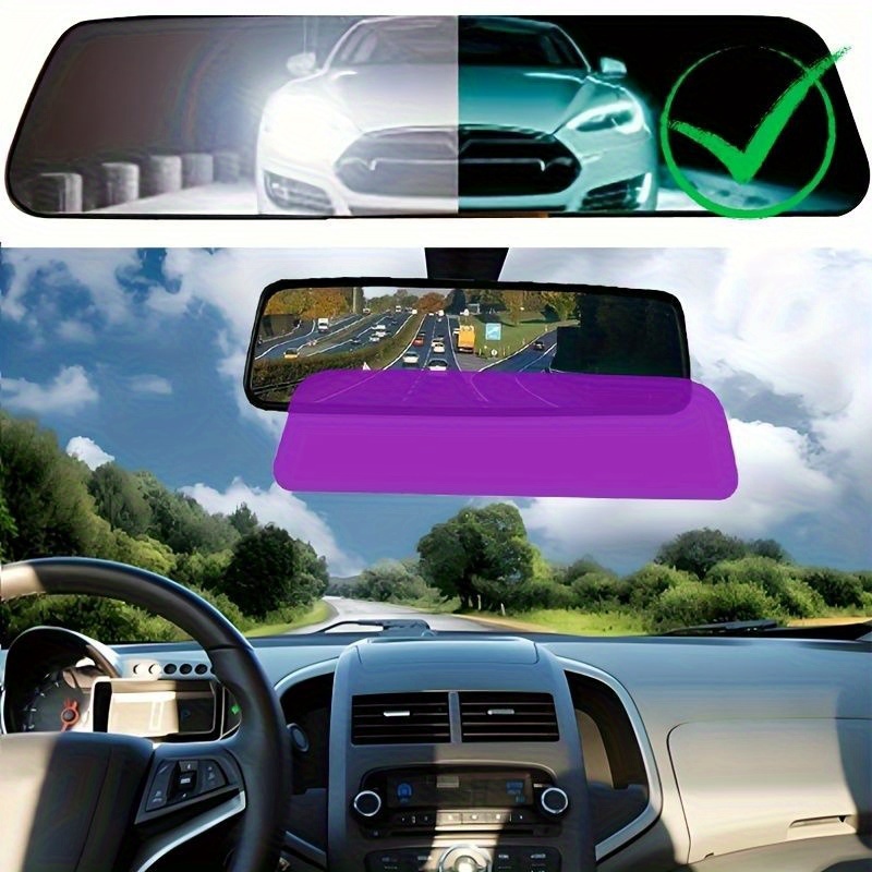 Anti Glare Car Rearview Mirror Film - ฟิล์มกันแสงสะท้อนสำหรับกระจกมองหลังในรถยนต์ ฟิล์มกันฝ้าสำหรับกระจกมองหลัง ฟิล์มป้องกันแสงสะท้อนตอนกลางคืน สติ๊กเกอร์ป้องกันแสงสะท้อนขณะถอยหลัง อุปกรณ์เสริมในรถยนต์