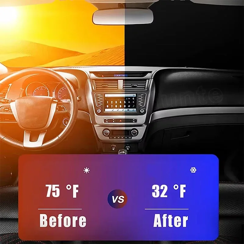 ร่มบังแดดรถยนต์ ป้องกันรังสียู - Car Sunshade Windshield Umbrella Foldable บทวิจารณ์และราคา