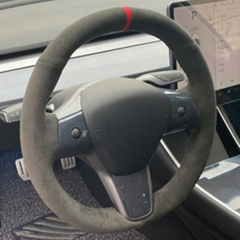 HAND-stitched Anti-SLIP คาร์บอ - Car Steering Wheel Cover Anti Slip Breathable บทวิจารณ์และราคา