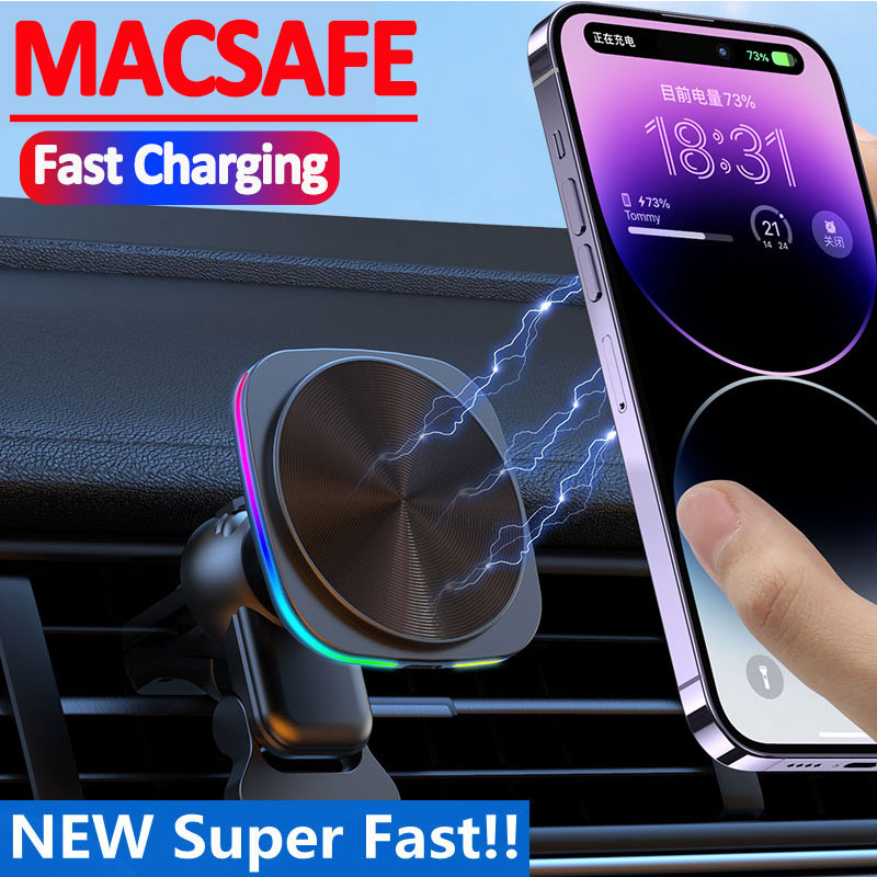 แท่นชาร์จไร้สายแม่เหล็กแบบติดช - Magnetic Phone Holder For Car Vent บทวิจารณ์และราคา