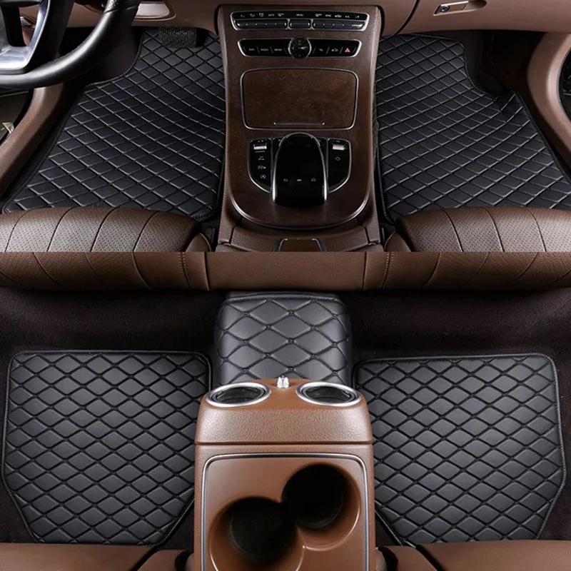 พรมปูพื้นรถยนต์ 5 ชิ้น คุณภาพส - Car Floor Mats Universal Waterproof Leather บทวิจารณ์และราคา