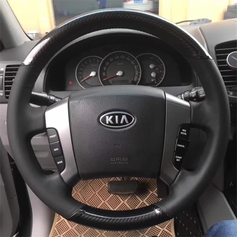 สำหรับ Kia Sorento 2003-2009 ป - Car Steering Wheel Cover Anti Slip Breathable บทวิจารณ์และราคา