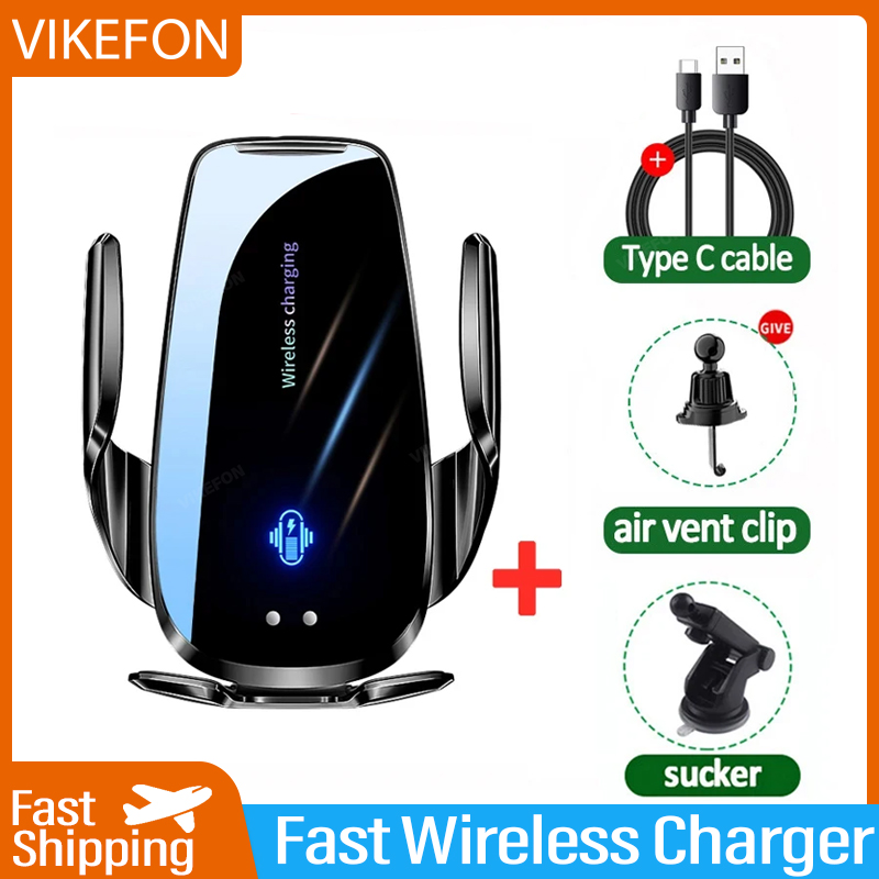 ที่ชาร์จไร้สายในรถยนต์แบบติดช่ - Wireless Car Charger Mount Fast Charging บทวิจารณ์และราคา