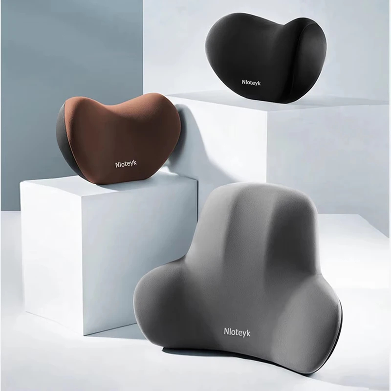 หมอนรองคอในรถยนต์ เมมโมรี่โฟม  - Memory Foam Car Neck Pillow Lumbar Support บทวิจารณ์และราคา