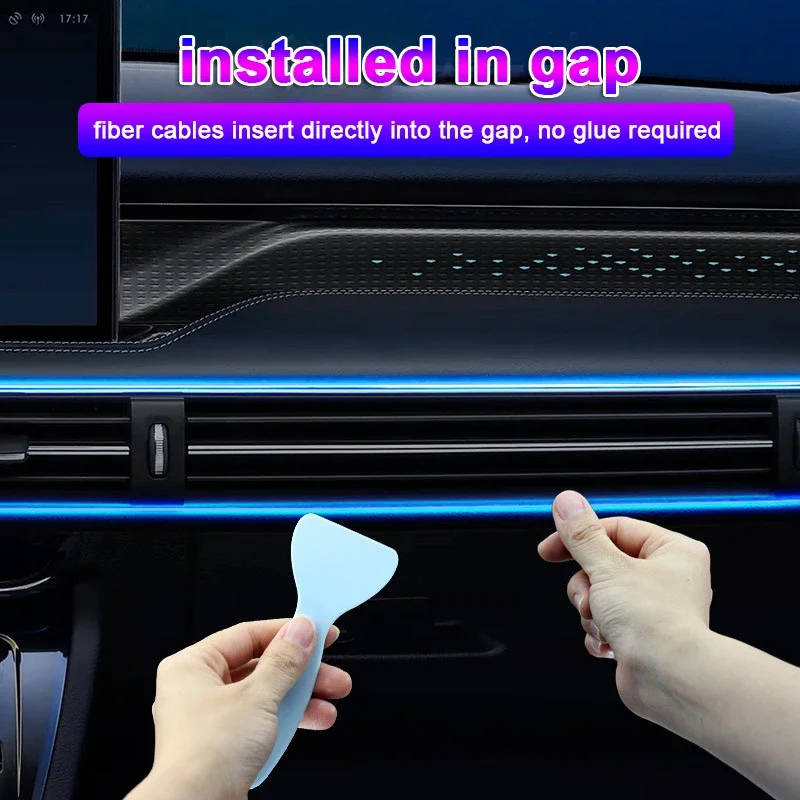 1/2/3/4/5M RGB ภายในรถ Ambient - Led Ambient Interior Car Lights App Control บทวิจารณ์และราคา