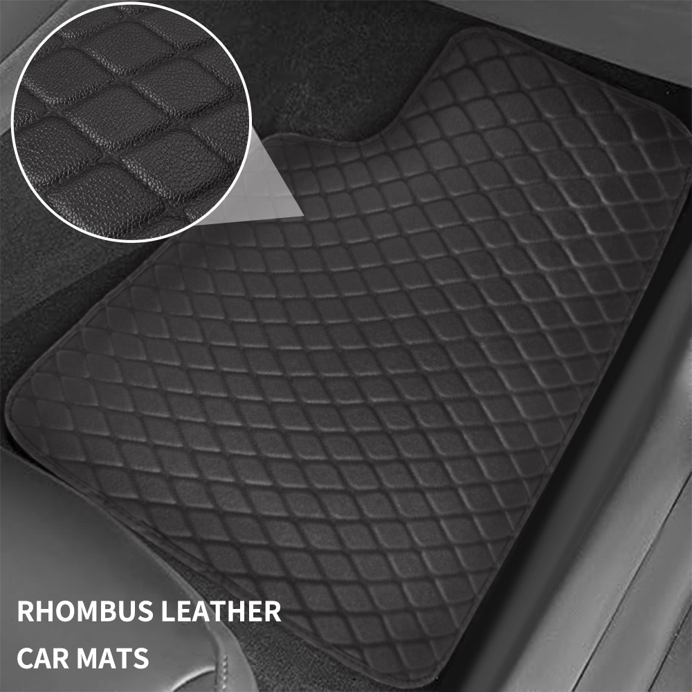 แผ่นรองพื้นรถยนต์หนัง 5 ชิ้น แ - Car Floor Mats Universal Waterproof Leather บทวิจารณ์และราคา