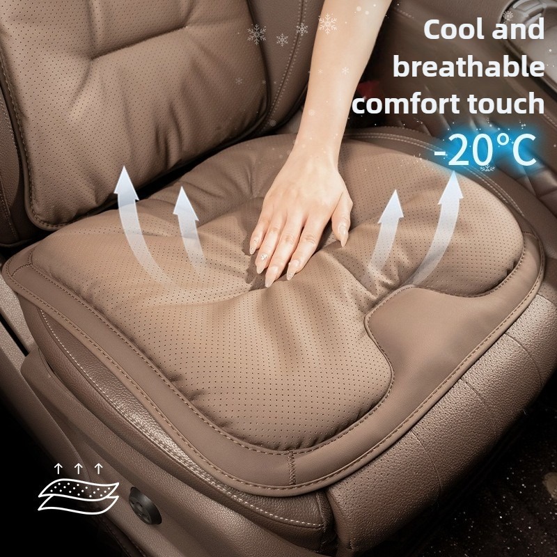 ผ้าคลุมเบาะรถยนต์หนัง Nappa นุ - Leather Car Seat Covers Full Set Universal บทวิจารณ์และราคา