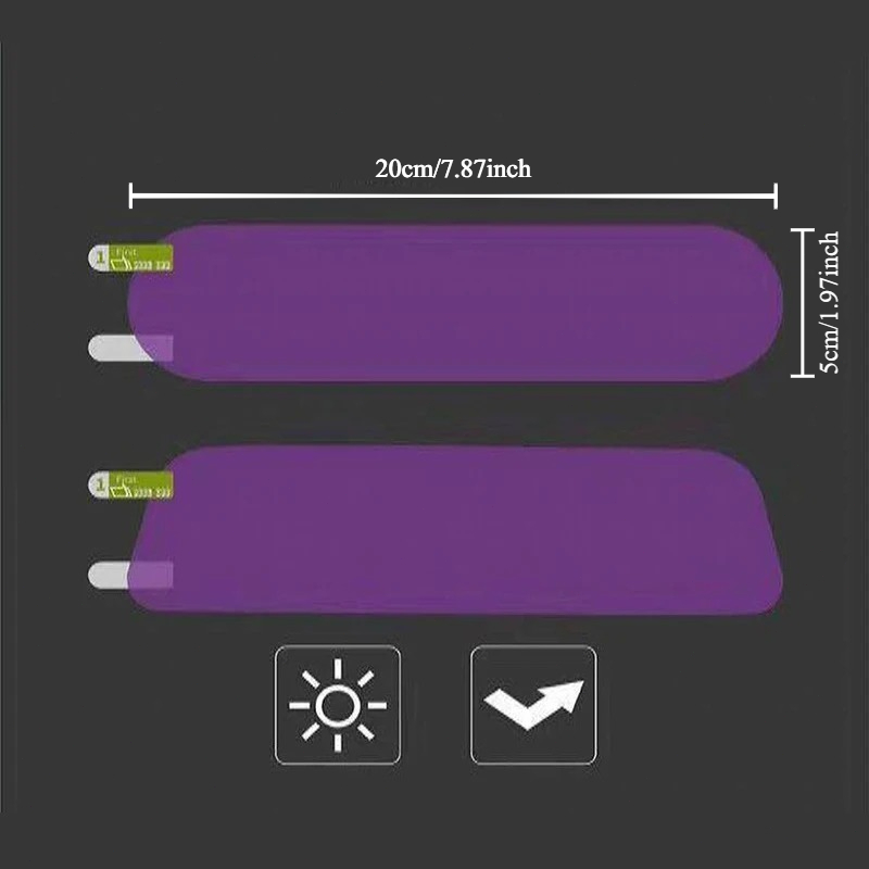 ภายในรถกระจกมองหลัง Anti-Glare - Anti Glare Car Rearview Mirror Film บทวิจารณ์และราคา