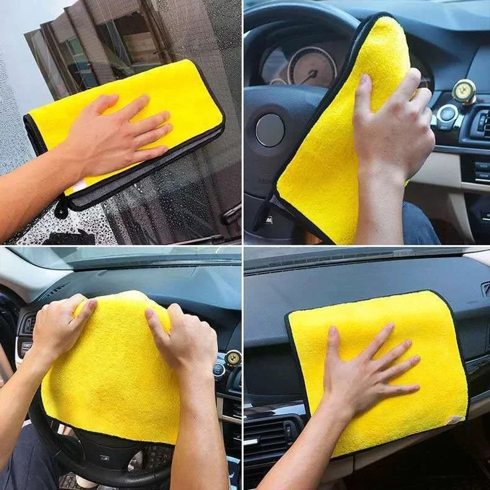 ผ้าไมโครไฟเบอร์สองด้านสำหรับรถ - Microfiber Car Drying Towel Super Absorbent บทวิจารณ์และราคา