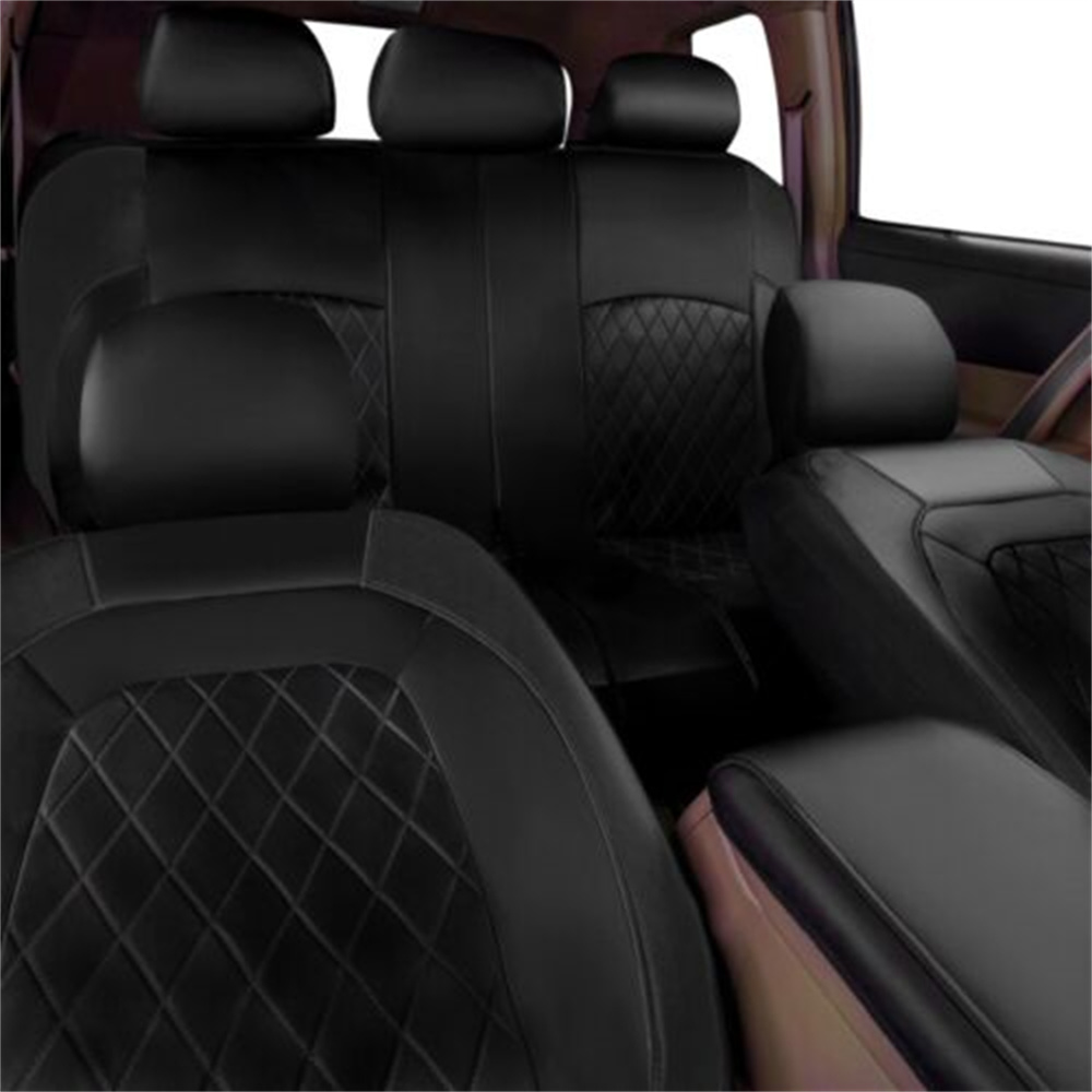 Universal รถยนต์ชุด PU หนังเบา - Leather Car Seat Covers Full Set Universal บทวิจารณ์และราคา
