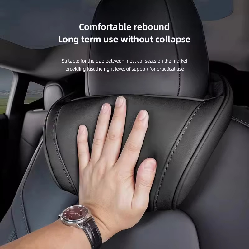 หมอนรองคอในรถยนต์เมมโมรี่โฟมสำ - Memory Foam Car Neck Pillow Lumbar Support บทวิจารณ์และราคา