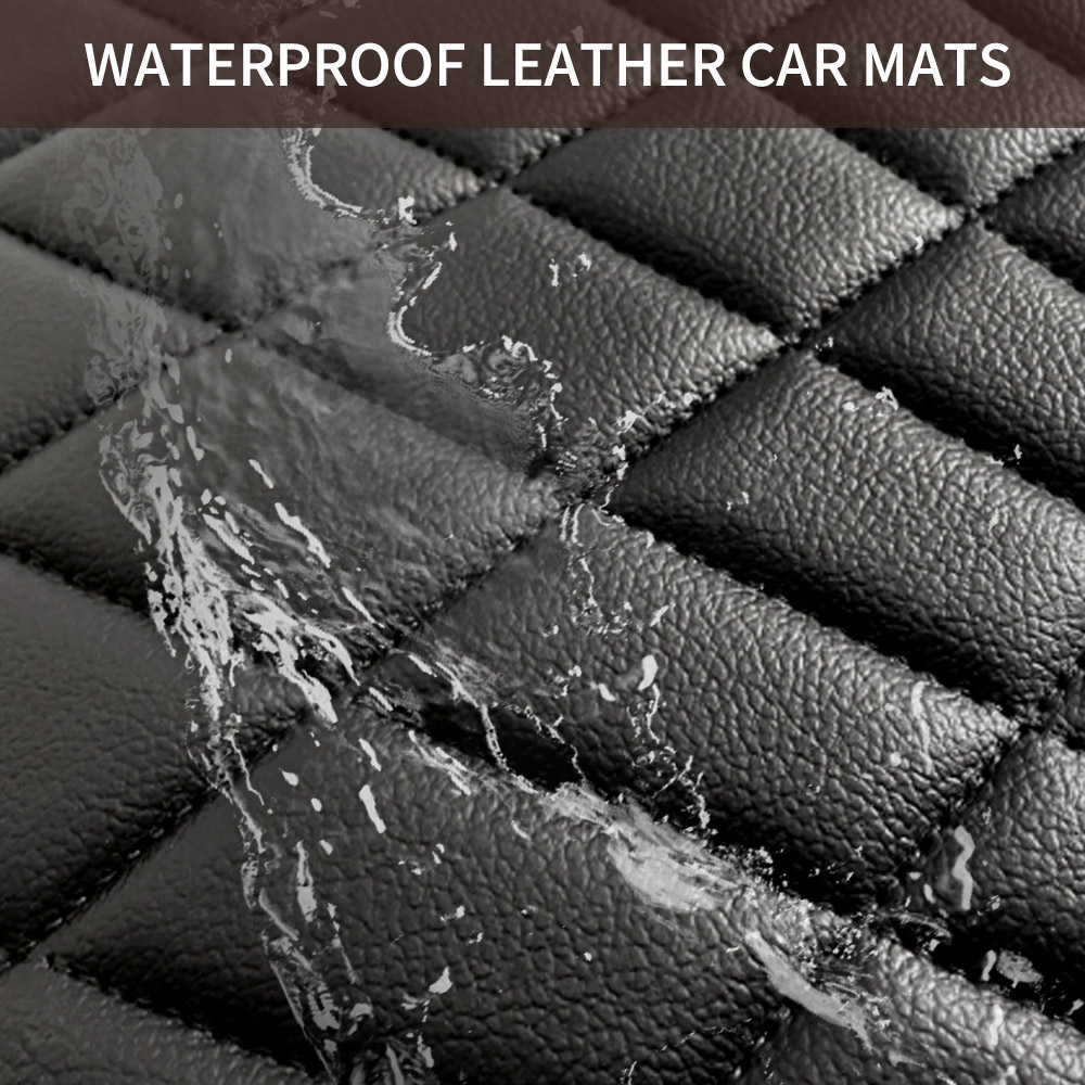 แผ่นรองพื้นรถยนต์หนังแท้ CAR P - Car Floor Mats Universal Waterproof Leather บทวิจารณ์และราคา