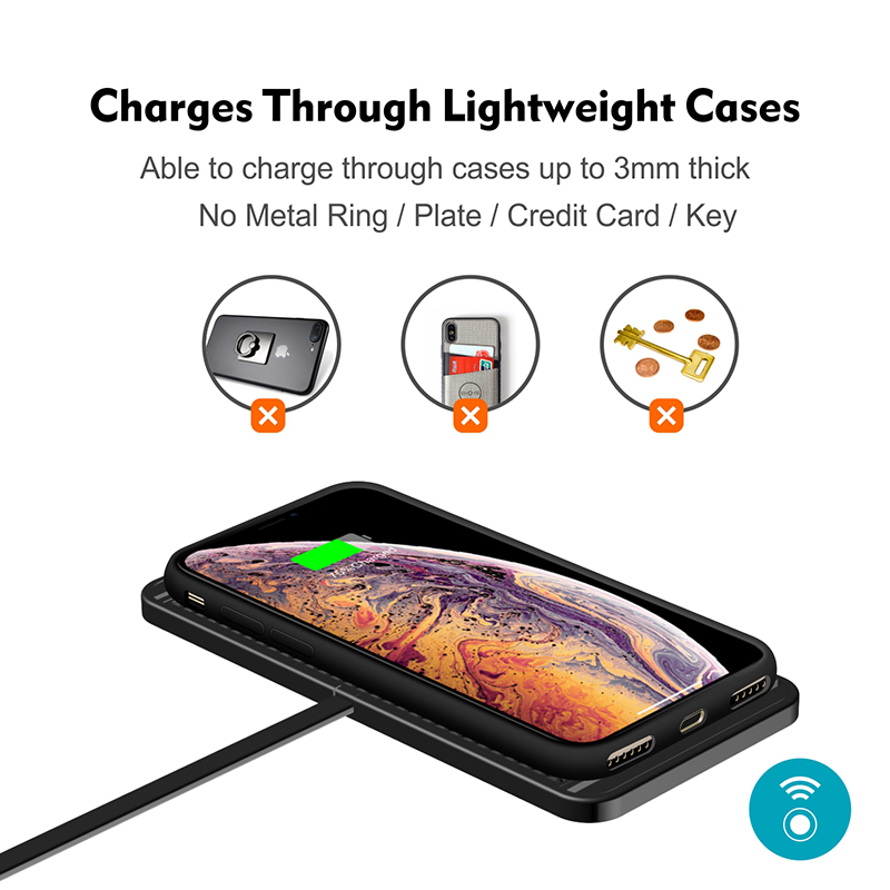 แผ่นรองชาร์จไร้สายในรถยนต์ ซิล - Wireless Car Charger Mount Fast Charging บทวิจารณ์และราคา