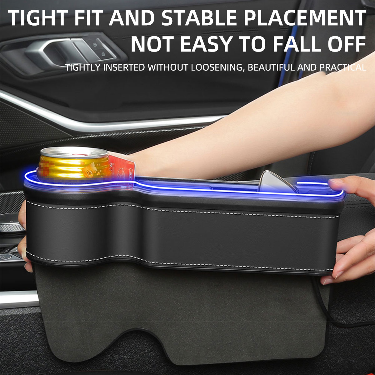 ที่เก็บของช่องว่างเบาะรถยนต์ พ - Seat Gap Filler Organizer With Usb Charger บทวิจารณ์และราคา