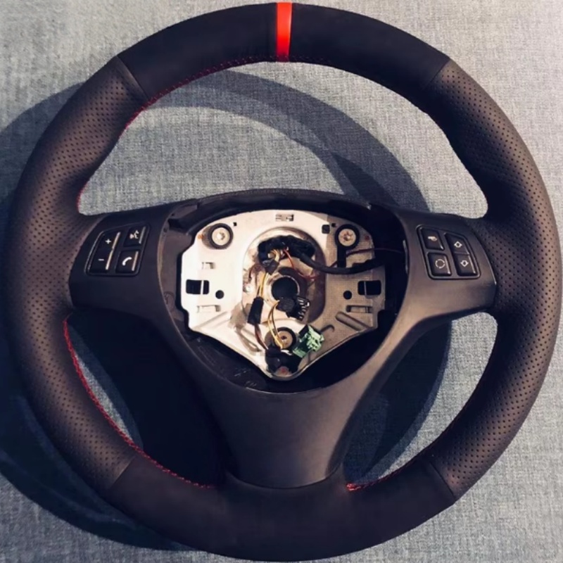 ปลอกหุ้มพวงมาลัยรถยนต์หนังกลับ - Car Steering Wheel Cover Anti Slip Breathable บทวิจารณ์และราคา