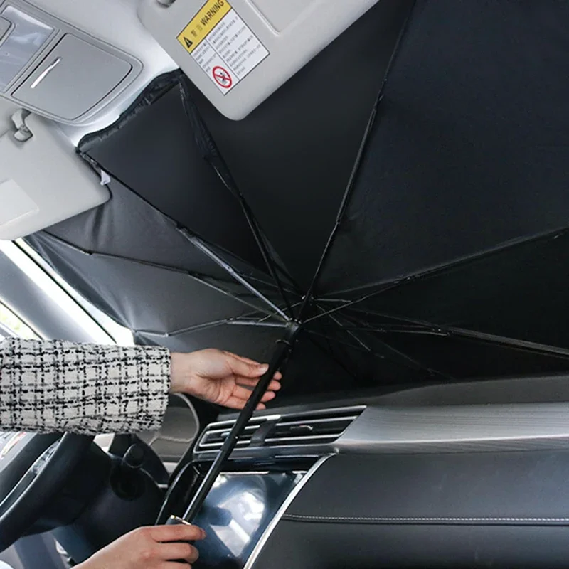 แผ่นบังแดดหน้ารถแบบพับได้ ป้อง - Car Sunshade Windshield Umbrella Foldable บทวิจารณ์และราคา