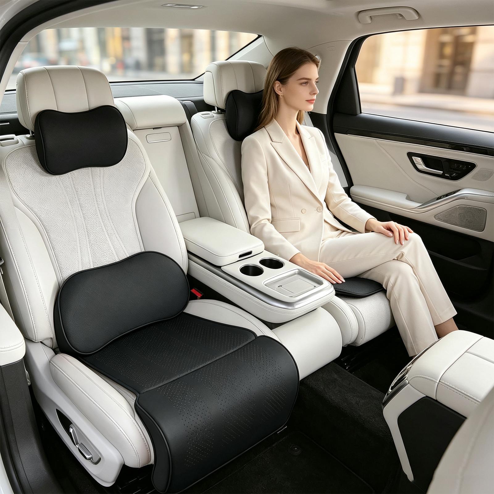 เบาะรองนั่งในรถยนต์ ออกแบบตามห - Memory Foam Car Neck Pillow Lumbar Support บทวิจารณ์และราคา