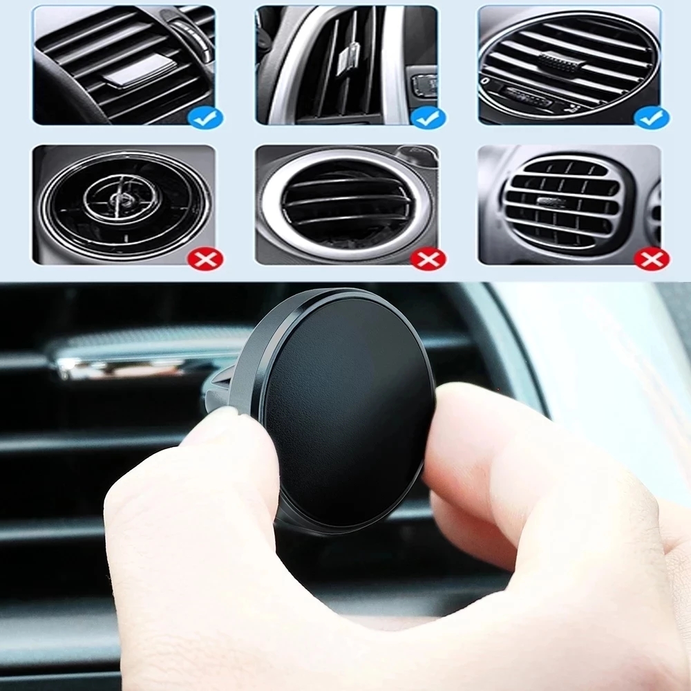 ที่วางโทรศัพท์ในรถยนต์แบบแม่เห - Magnetic Phone Holder For Car Vent บทวิจารณ์และราคา