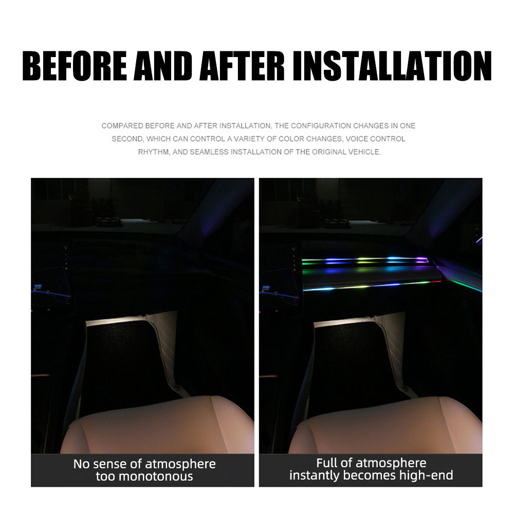 Universal Symphony รถ Ambient  - Led Ambient Interior Car Lights App Control บทวิจารณ์และราคา