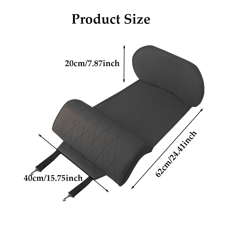 เบาะรองนั่งหนัง Nappa พร้อมที่ - Memory Foam Car Neck Pillow Lumbar Support บทวิจารณ์และราคา