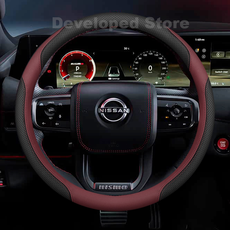 ฝาครอบพวงมาลัยรถยนต์สำหรับนิสส - Car Steering Wheel Cover Anti Slip Breathable บทวิจารณ์และราคา