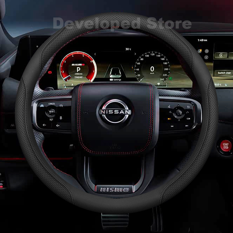 ฝาครอบพวงมาลัยรถยนต์สำหรับนิสส - Car Steering Wheel Cover Anti Slip Breathable บทวิจารณ์และราคา