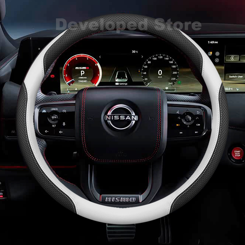 ฝาครอบพวงมาลัยรถยนต์สำหรับนิสส - Car Steering Wheel Cover Anti Slip Breathable บทวิจารณ์และราคา