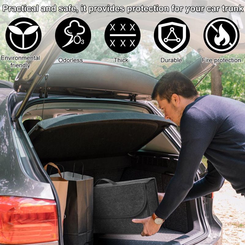 รถTrunk Organizerจัดเก็บคอนเทน - Car Trunk Organizer Foldable Storage Box บทวิจารณ์และราคา
