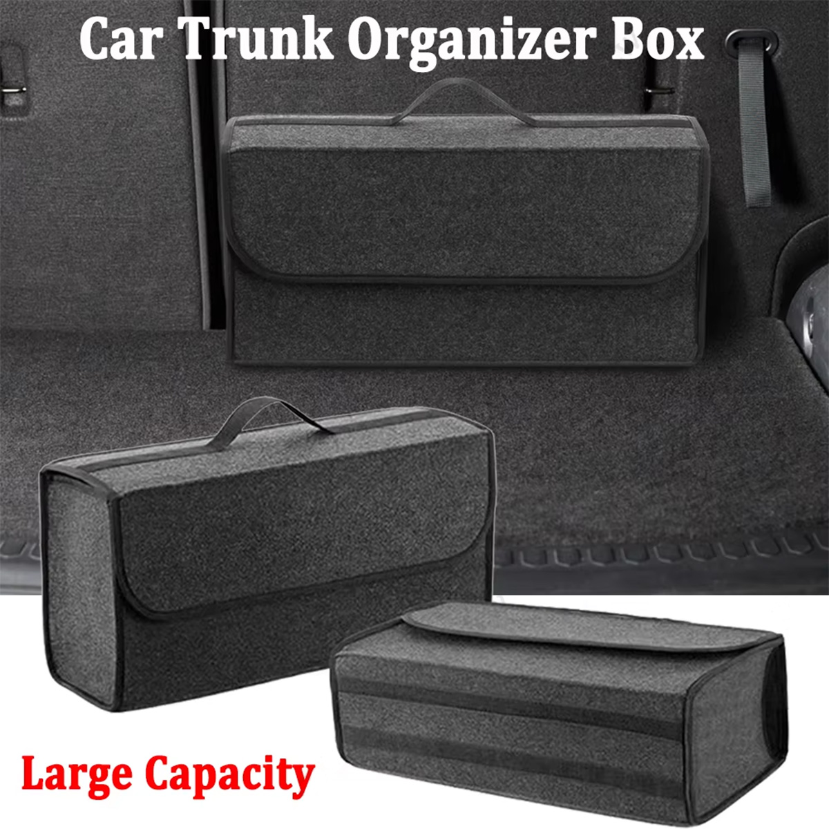 รถTrunk Organizerจัดเก็บคอนเทน - Car Trunk Organizer Foldable Storage Box บทวิจารณ์และราคา