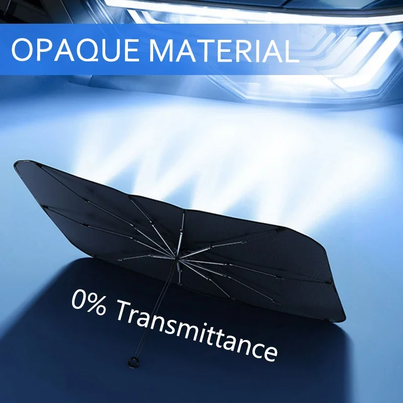 ม่านบังแดดรถยนต์ร่มด้านหน้ากระ - Car Sunshade Windshield Umbrella Foldable บทวิจารณ์และราคา