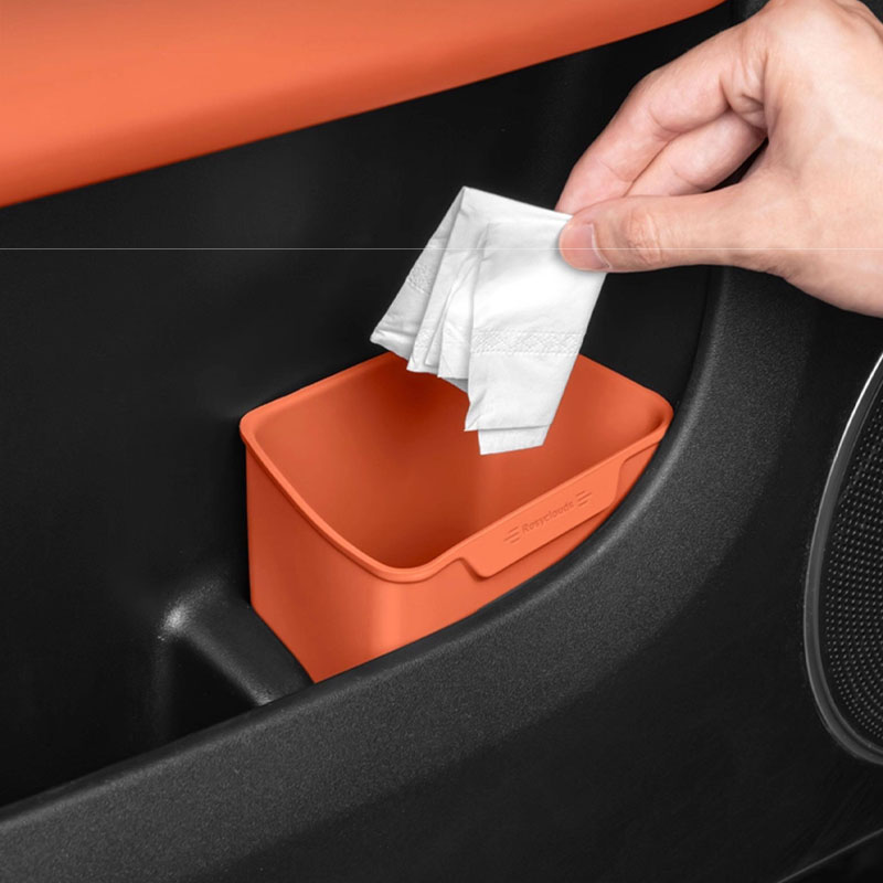 ถังขยะติดประตูรถยนต์อเนกประสงค - Waterproof Car Trash Can With Lid บทวิจารณ์และราคา