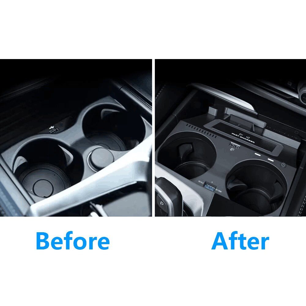 ที่วางโทรศัพท์ในรถยนต์ไร้สายสำ - Wireless Car Charger Mount Fast Charging บทวิจารณ์และราคา