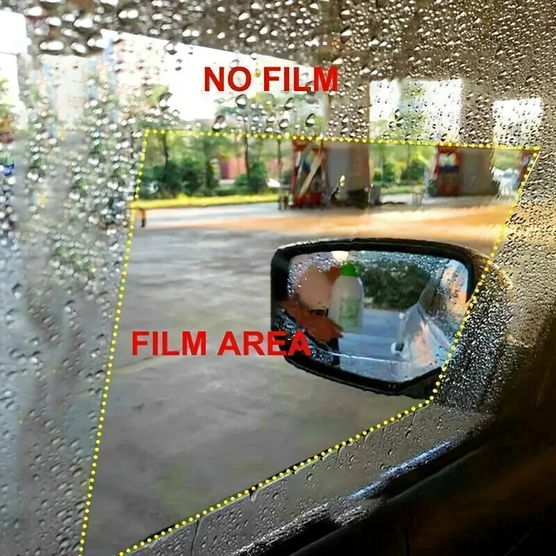 ฟิล์มป้องกันกระจกมองหลังรถยนต์ - Anti Glare Car Rearview Mirror Film บทวิจารณ์และราคา