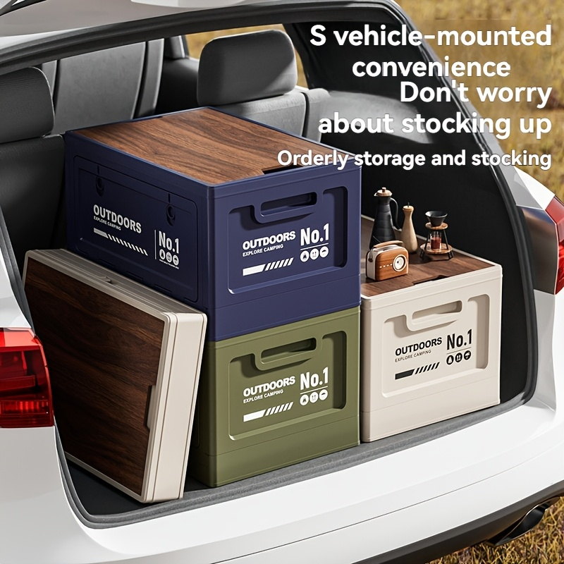 กล่องเก็บของสำหรับตั้งแคมป์กลา - Car Trunk Organizer Foldable Storage Box บทวิจารณ์และราคา