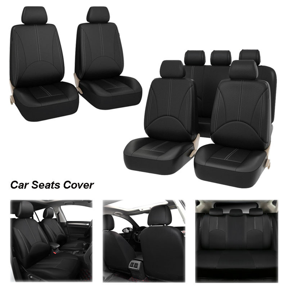 Four Seasons เบาะรถยนต์หนัง PU - Leather Car Seat Covers Full Set Universal บทวิจารณ์และราคา