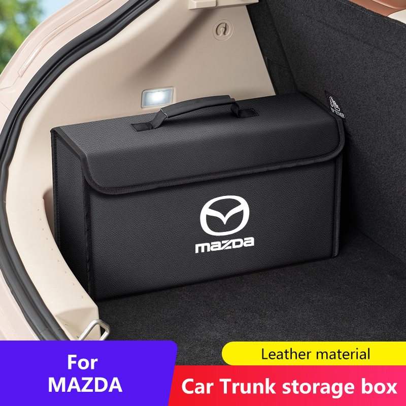 กล่องเก็บของท้ายรถสำหรับ Mazda - Car Trunk Organizer Foldable Storage Box บทวิจารณ์และราคา