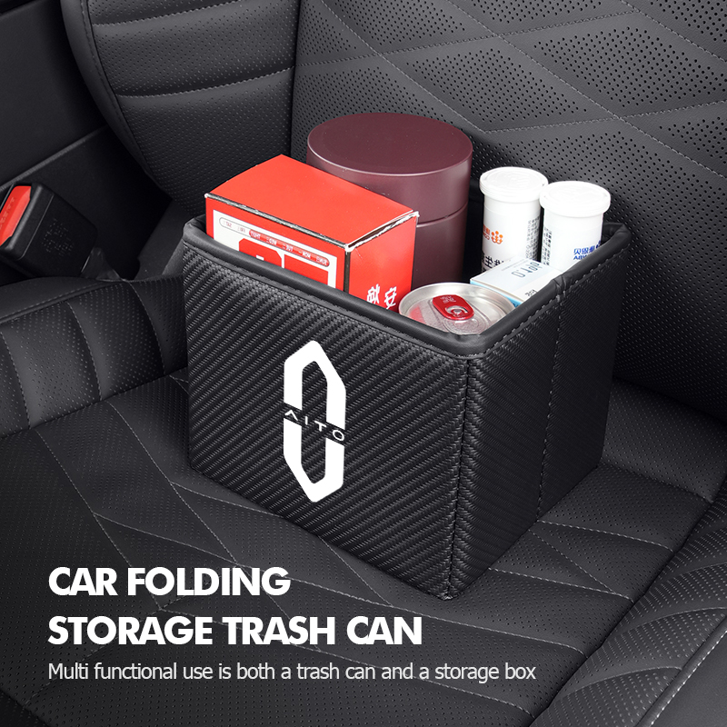 ถังขยะในรถยนต์แบบพับได้ ถุงเก็ - Waterproof Car Trash Can With Lid บทวิจารณ์และราคา