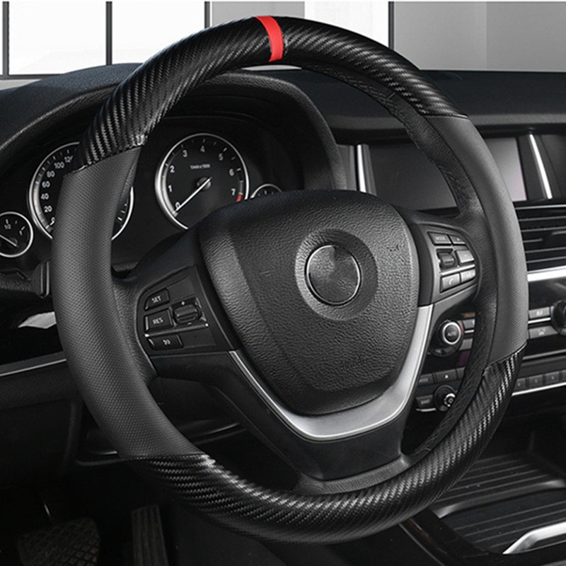 แฟชั่นพวงมาลัยรถสากลพวงมาลัยรถ - Car Steering Wheel Cover Anti Slip Breathable บทวิจารณ์และราคา