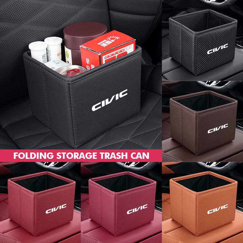 ถังขยะในรถยนต์แบบพับได้กันน้ำส - Waterproof Car Trash Can With Lid บทวิจารณ์และราคา