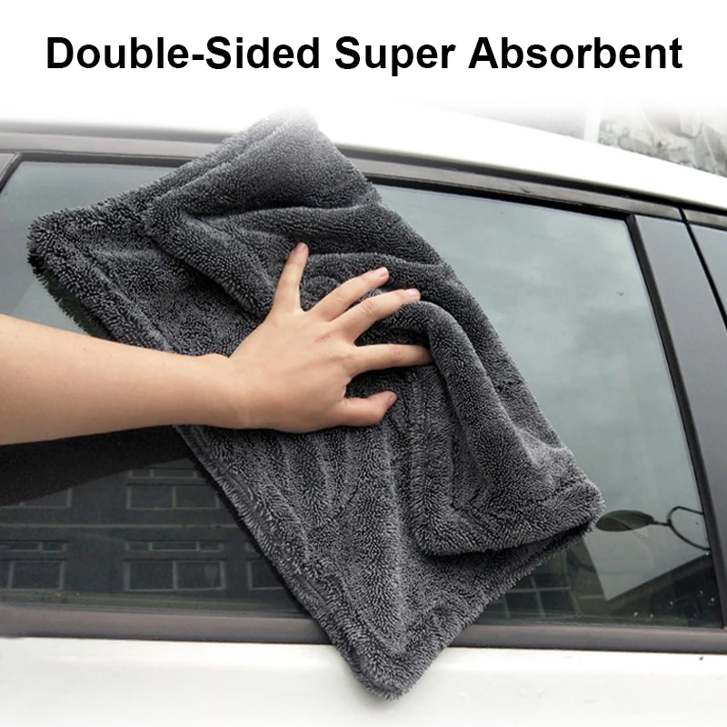 ผ้าไมโครไฟเบอร์สำหรับล้างรถ 1- - Microfiber Car Drying Towel Super Absorbent บทวิจารณ์และราคา