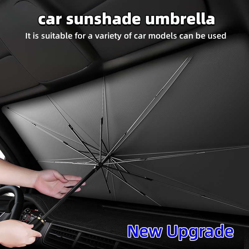 ม่านบังแดดรถยนต์ร่มกระจกด้านหน - Car Sunshade Windshield Umbrella Foldable บทวิจารณ์และราคา