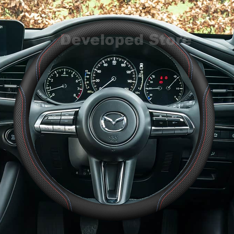 ฝาครอบพวงมาลัยรถยนต์สำหรับมาสด - Car Steering Wheel Cover Anti Slip Breathable บทวิจารณ์และราคา