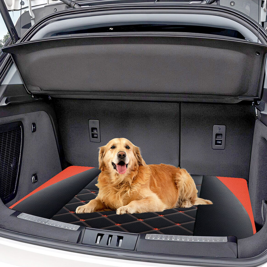 พรมปูพื้นรถยนต์สุดหรู สีดำแดง  - Car Floor Mats Universal Waterproof Leather บทวิจารณ์และราคา